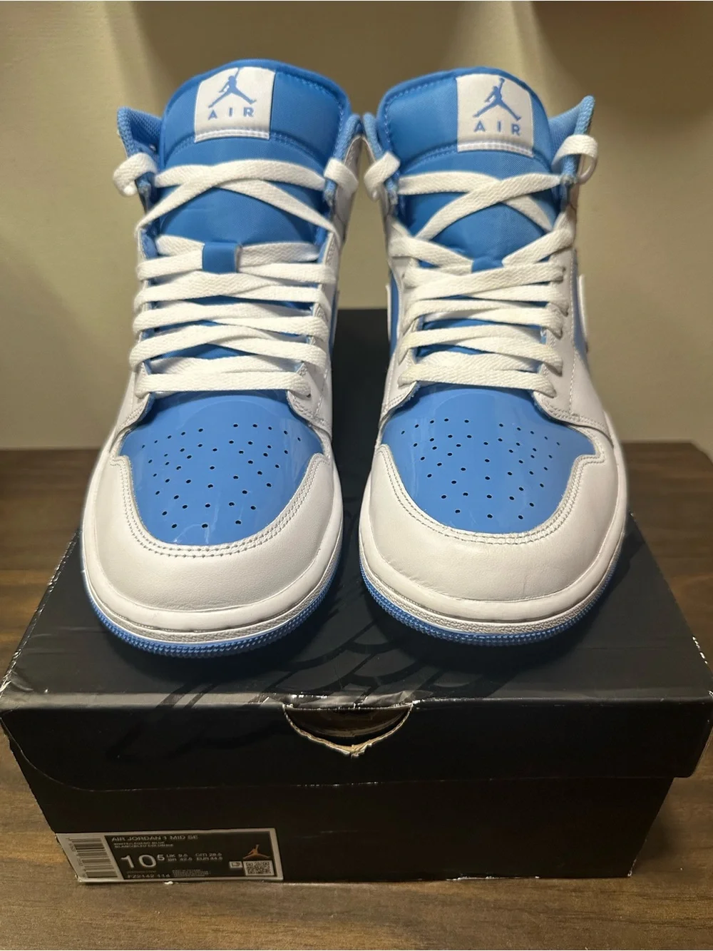 Nike Jordan 1 Mid Legend Blue/White Men's Size 10.5/12W/9.5UK